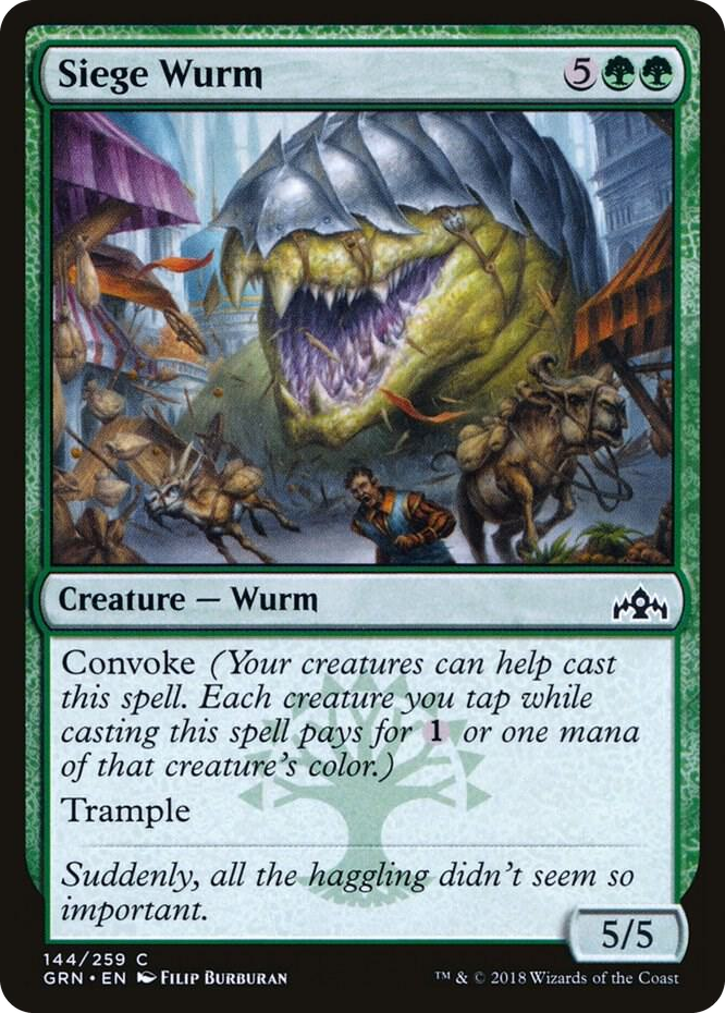 0144 Siege Wurm C Guilds of Ravnica