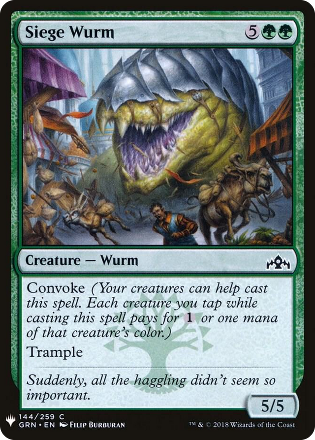 0144 Siege Wurm C The List Reprints