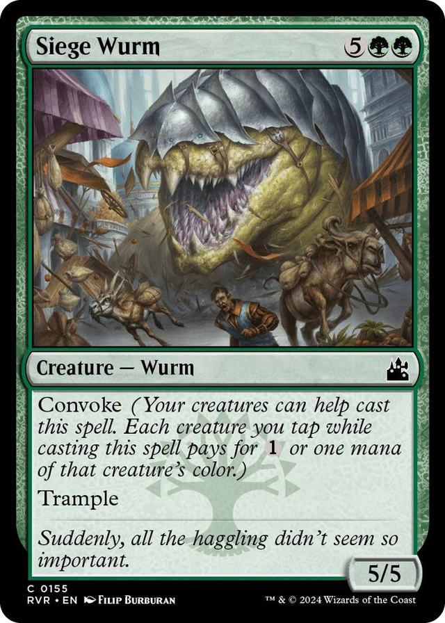 0155 Siege Wurm C Ravnica Remastered