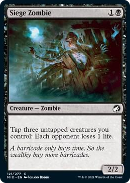 0121 Siege Zombie C Innistrad: Midnight Hunt