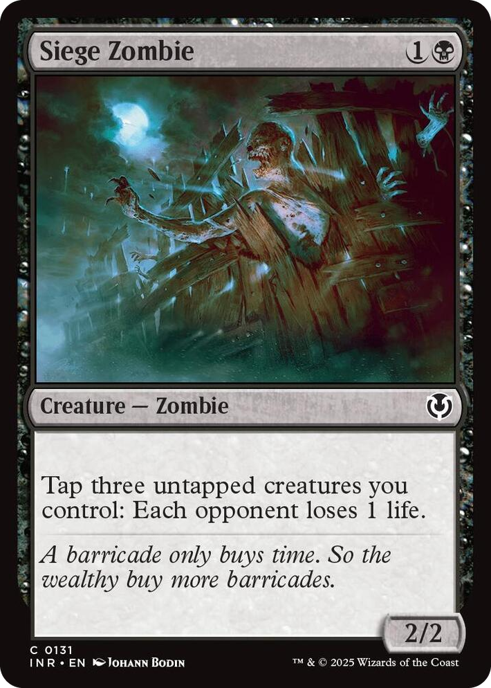 0131 Siege Zombie C Innistrad Remastered
