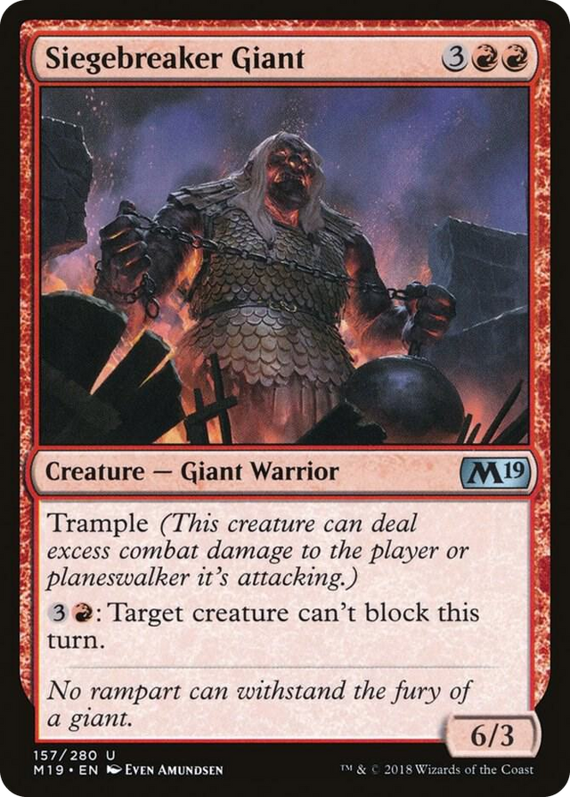 0157 Siegebreaker Giant U Core Set 2019
