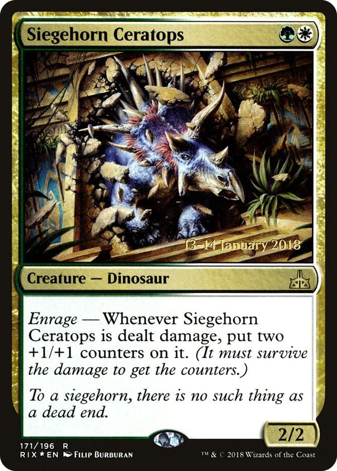 0171 Siegehorn Ceratops R Prerelease Cards