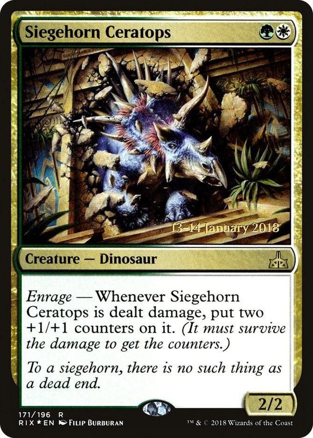 0171 Siegehorn Ceratops R Prerelease Cards