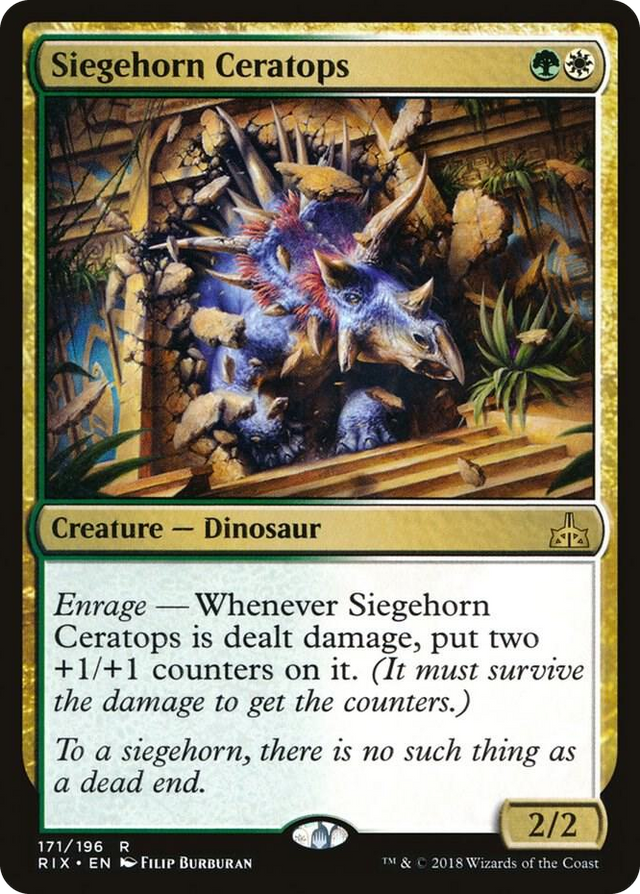 0171 Siegehorn Ceratops R Rivals of Ixalan