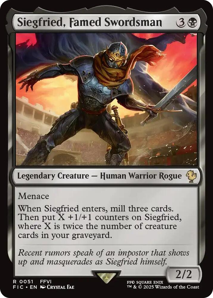 0051 Siegfried, Famed Swordsman R Commander: FINAL FANTASY