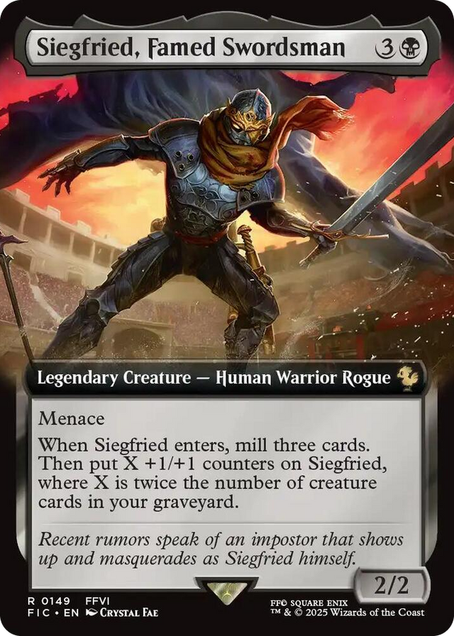0149 Siegfried, Famed Swordsman (Extended Art) R Commander: FINAL FANTASY