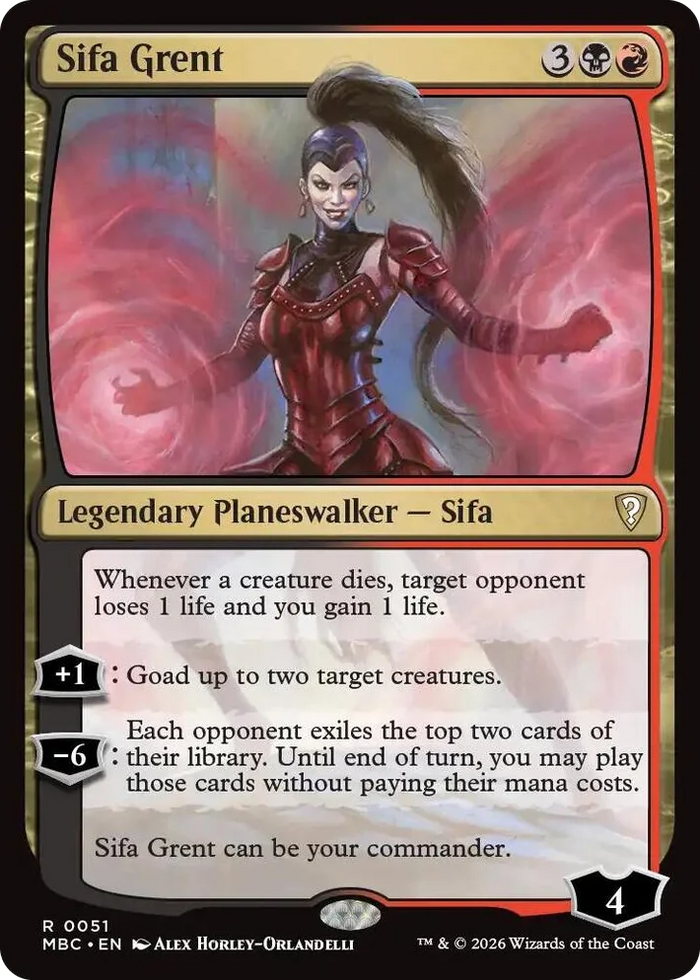 0051 Sifa Grent R Mystery Booster Commander Edition