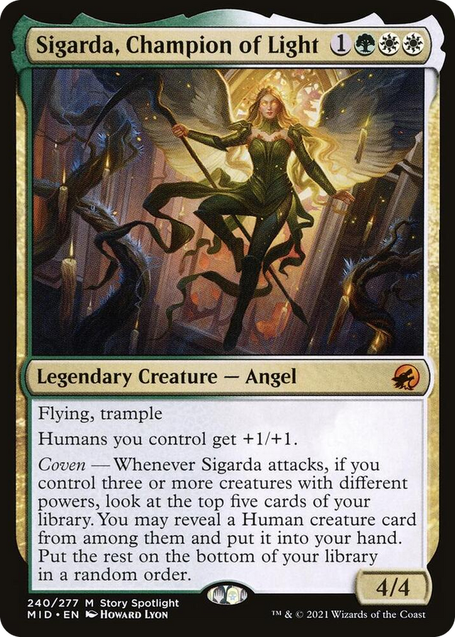 0240 Sigarda, Champion of Light M Innistrad: Midnight Hunt
