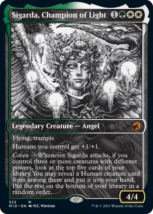 0323 Sigarda, Champion of Light (Showcase) M Innistrad: Midnight Hunt