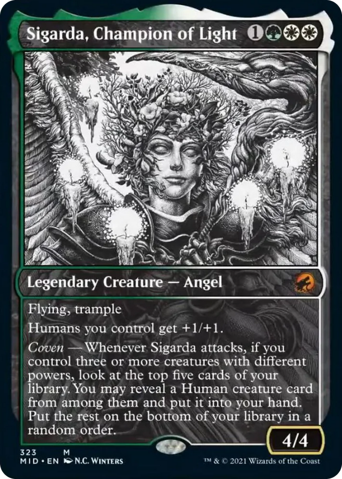 0323 Sigarda, Champion of Light (Showcase) M Innistrad: Midnight Hunt