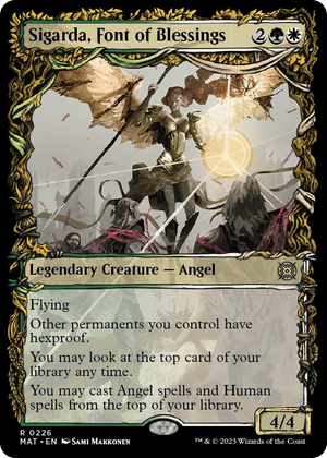0226 Sigarda, Font of Blessings (Halo Foil) R March of the Machine: The Aftermath