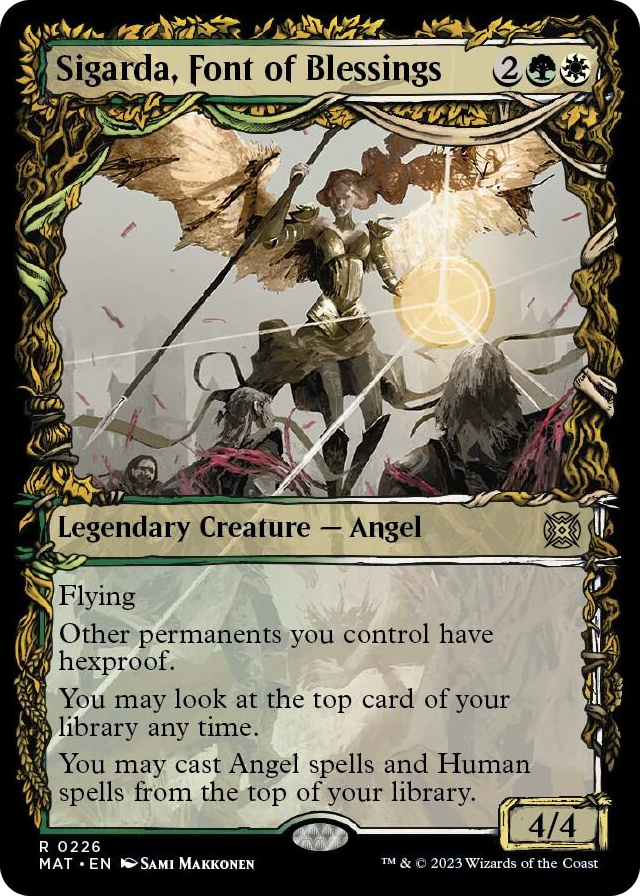 Sigarda, Font of Blessings (Halo Foil) #226 R - March of the Machine: The Aftermath Pokemon card