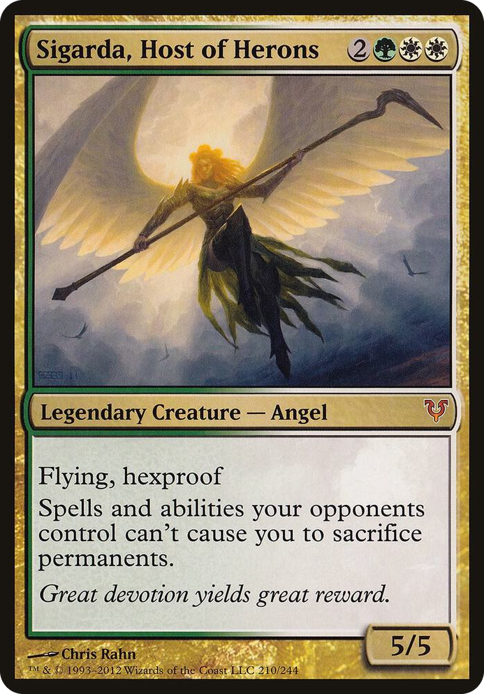 Sigarda, Host of Herons (Avacyn Restored) #210 P - Oversize Cards Pokemon card