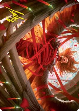 0016 Sigarda's Imprisonment Art Card (Gold-Stamped Signature) S Art Series: Innistrad: Crimson Vow