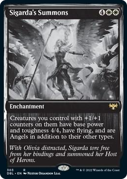 Sigarda's Summons #303 R - Innistrad: Double Feature Pokemon card
