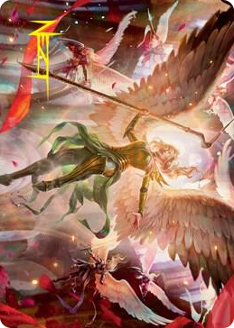 0017 Sigarda's Summons Art Card (Gold-Stamped Signature) S Art Series: Innistrad: Crimson Vow