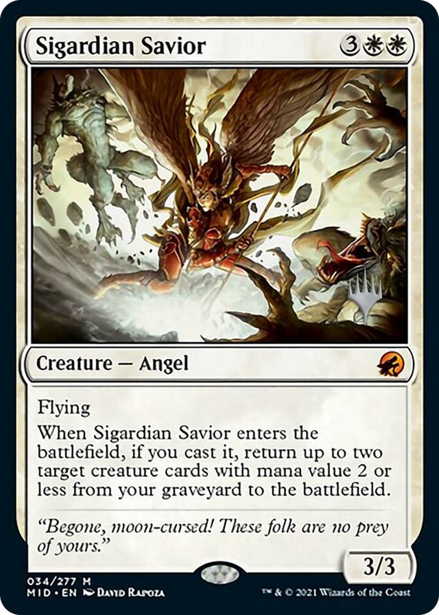 0034 Sigardian Savior M Promo Pack: Innistrad: Midnight Hunt