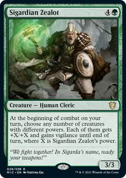 0029 Sigardian Zealot R Commander: Innistrad: Midnight Hunt