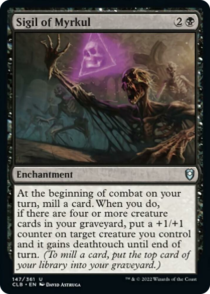 0147 Sigil of Myrkul U Commander Legends: Battle for Baldur's Gate