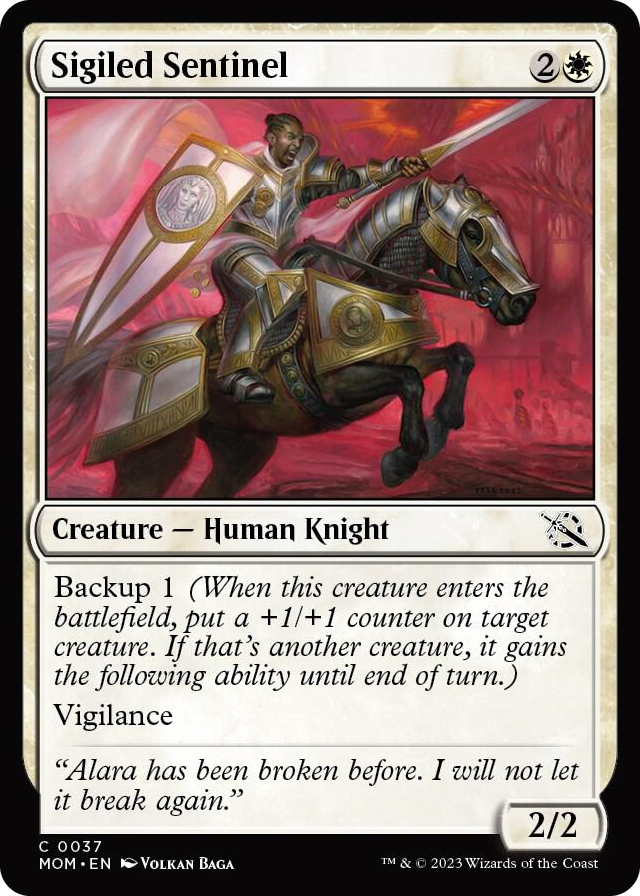Sigiled Sentinel #37 C - March of the Machine Pokemon card