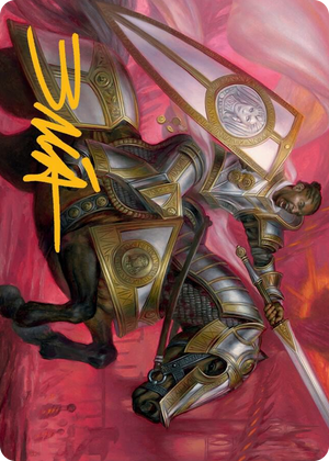 0009 Sigiled Sentinel Art Card (Gold-Stamped Signature) S Art Series: March of the Machine