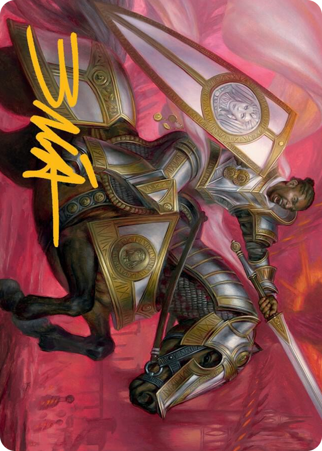 Sigiled Sentinel Art Card (Gold-Stamped Signature) #9 S - Art Series: March of the Machine Pokemon card