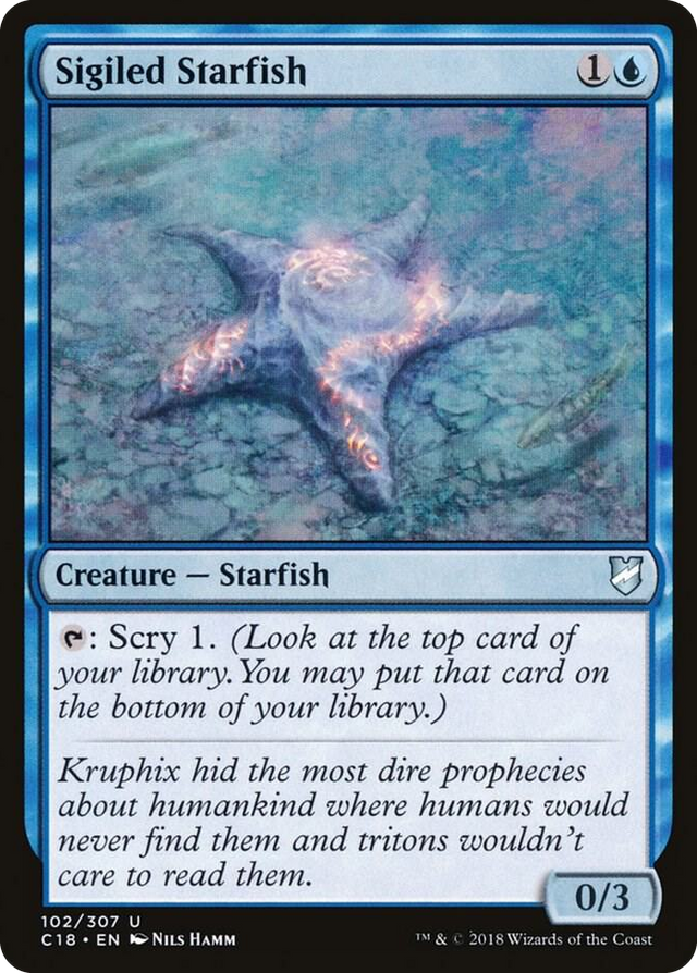 0102 Sigiled Starfish U Commander 2018