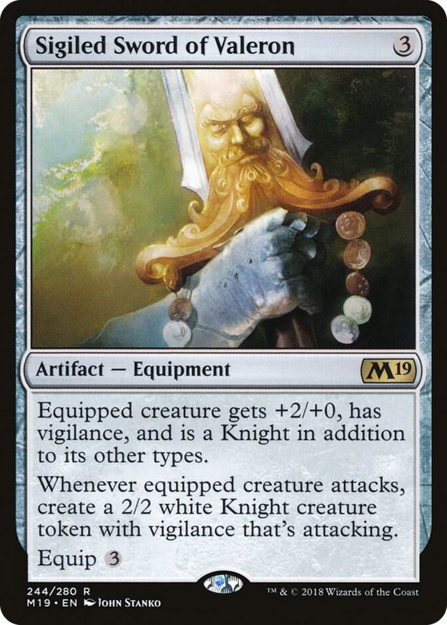0244 Sigiled Sword of Valeron R Core Set 2019