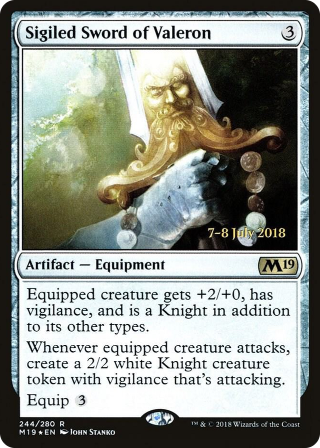 0244 Sigiled Sword of Valeron R Prerelease Cards