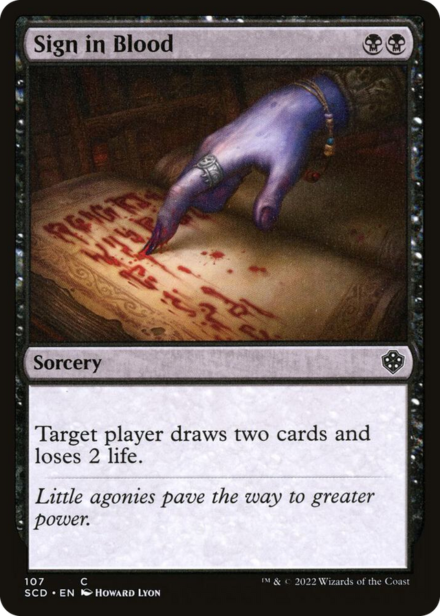 0107 Sign in Blood C Starter Commander Decks