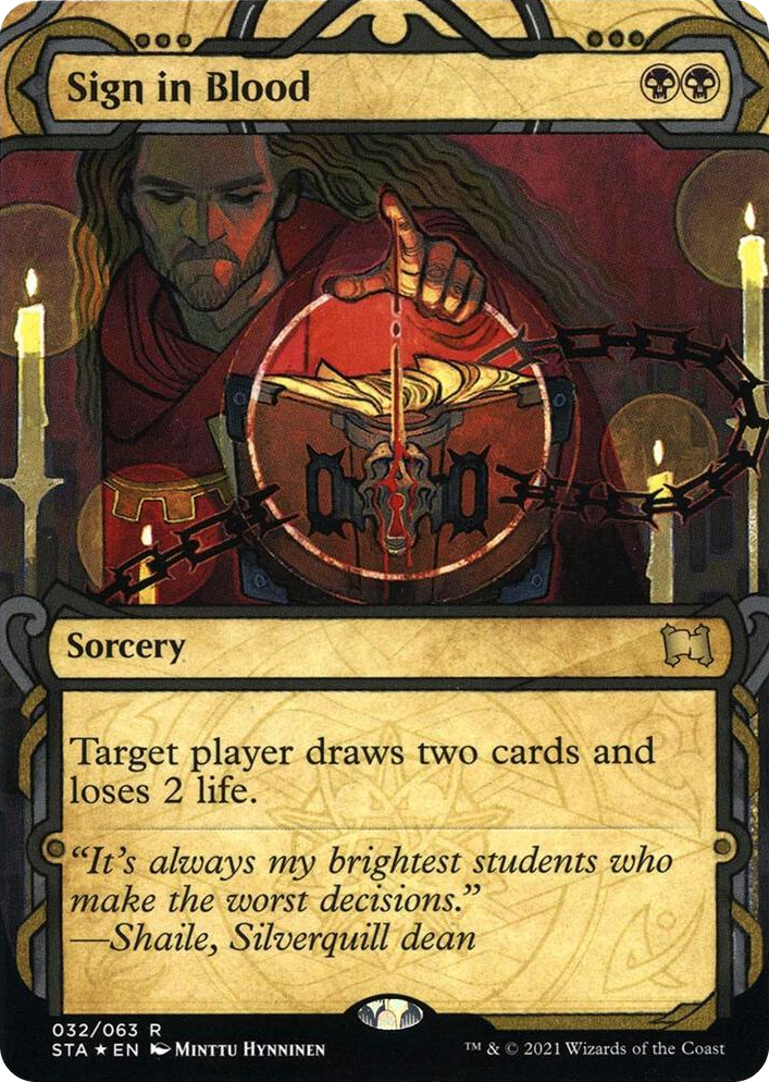 0032 Sign in Blood (Foil Etched) R Strixhaven: Mystical Archive