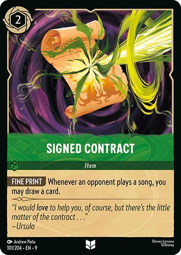 0101 Signed Contract Uncommon Fabled