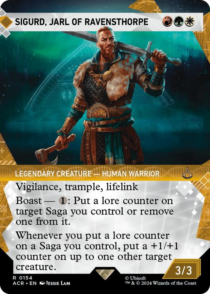 Sigurd, Jarl of Ravensthorpe (Showcase) #154 R - Universes Beyond: Assassin's Creed Pokemon card