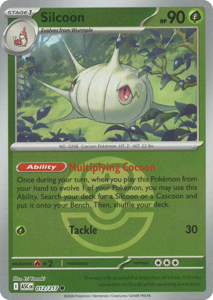 0012 Silcoon (Love Ball) Common Ascended Heroes
