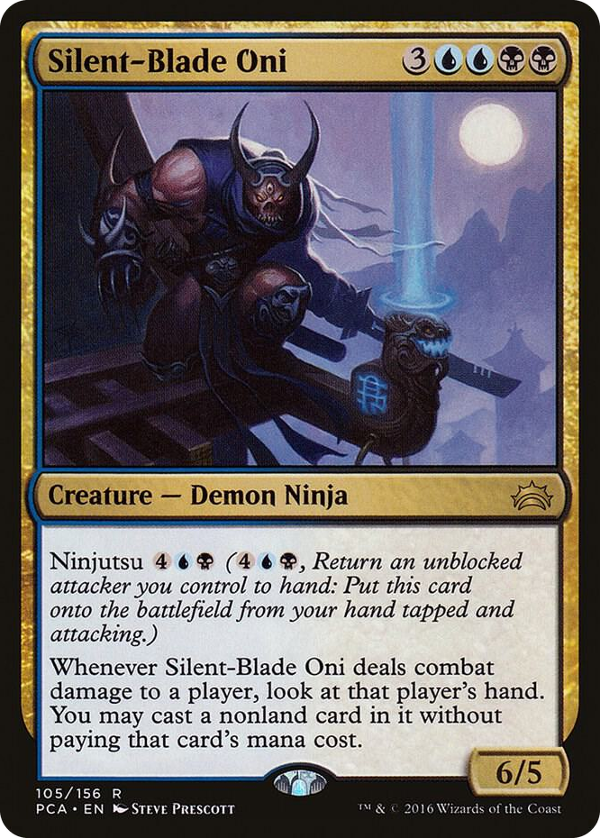 Silent-Blade Oni #105 R - Planechase Anthology Pokemon card