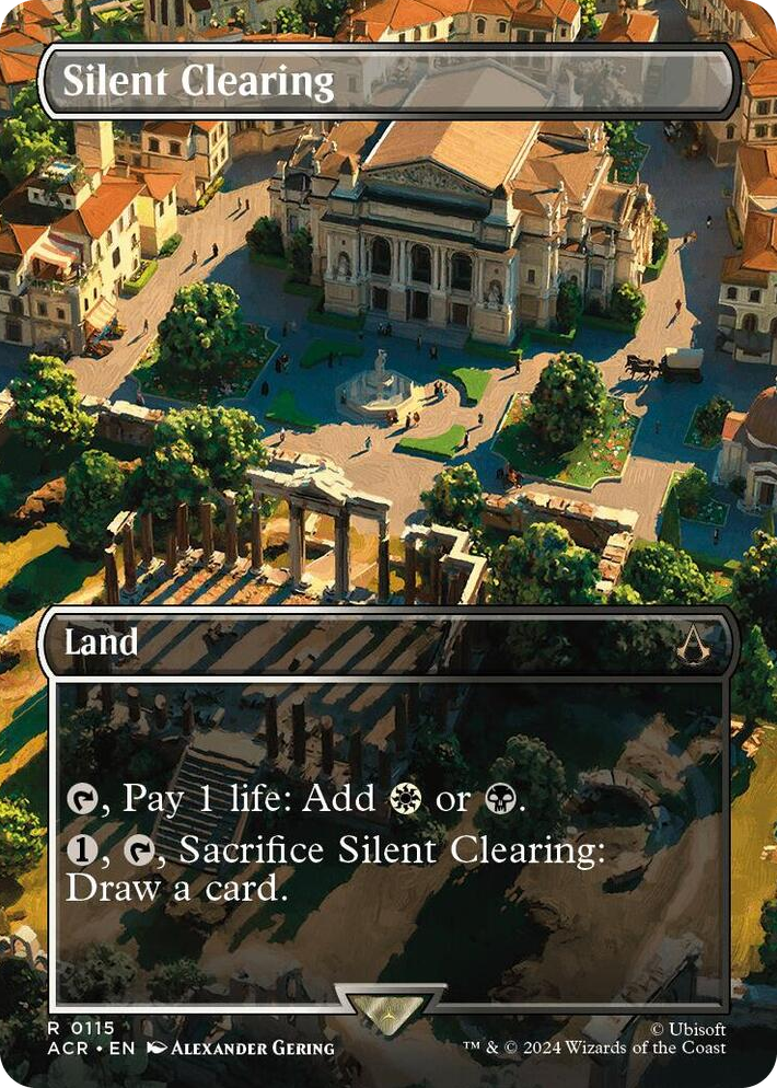 0115 Silent Clearing (Borderless) R Universes Beyond: Assassin's Creed