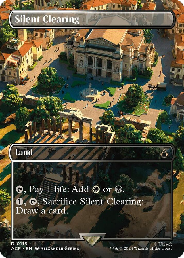 0115 Silent Clearing (Borderless) R Universes Beyond: Assassin's Creed