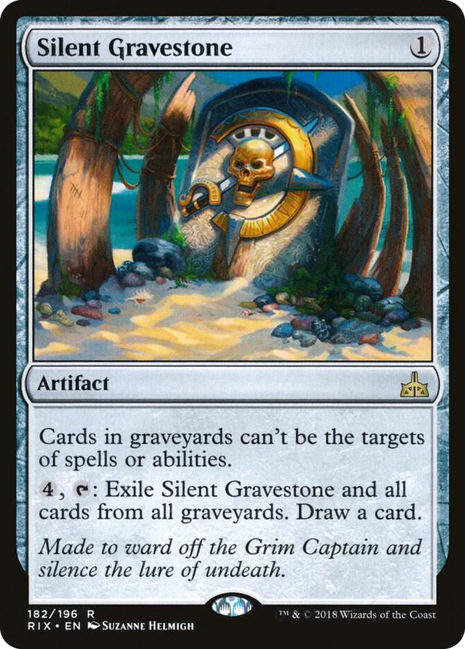 0182 Silent Gravestone R Rivals of Ixalan