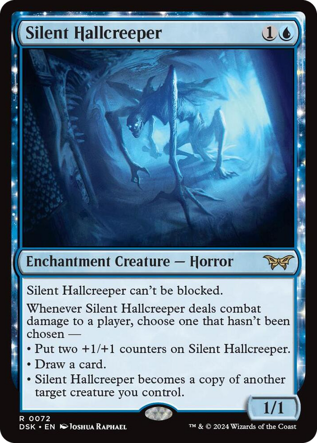 0072 Silent Hallcreeper R Duskmourn: House of Horror