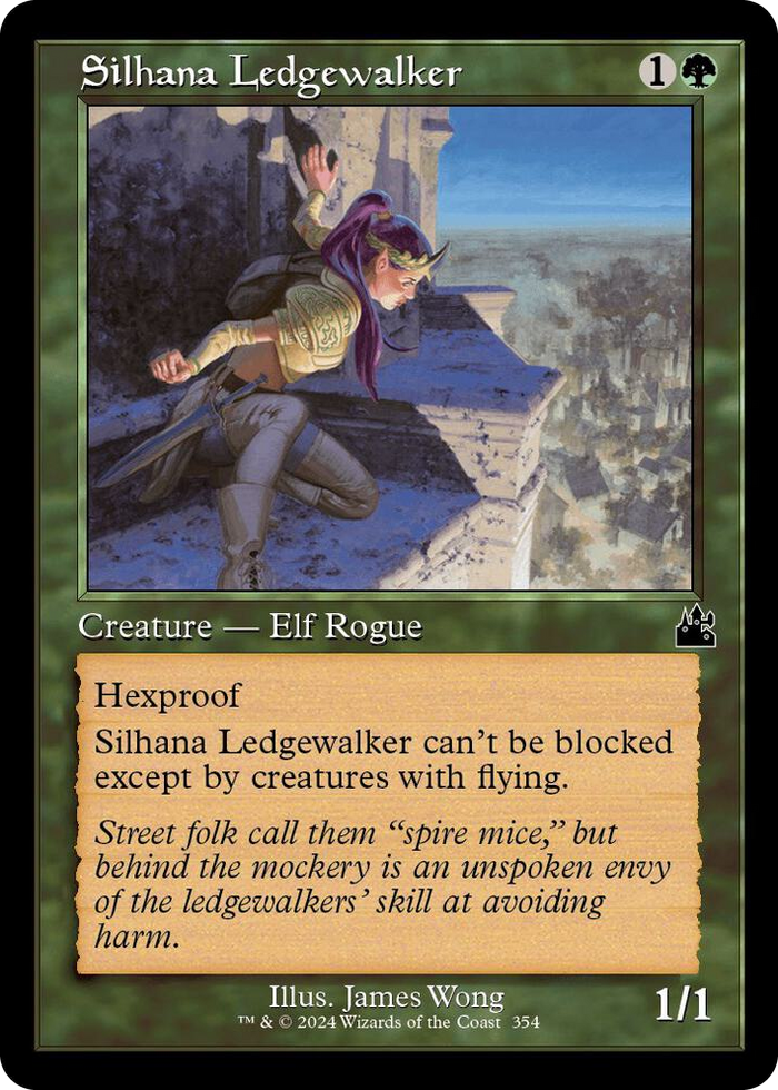 Silhana Ledgewalker (Retro Frame) #354 C - Ravnica Remastered Pokemon card