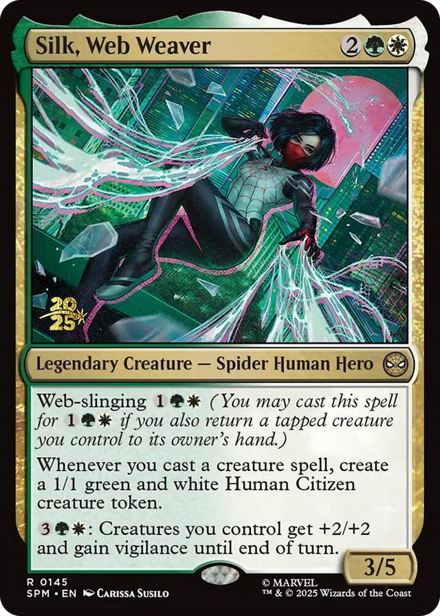 0145 Silk, Web Weaver R Prerelease Cards