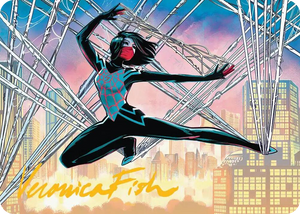 0039 Silk, Web Weaver Art Card (39/54) (Gold-Stamped Signature) S Art Series: Marvel's Spider-Man