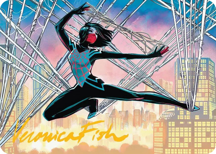 Silk, Web Weaver Art Card (39/54) (Gold-Stamped Signature) #39 S - Art Series: Marvel's Spider-Man Pokemon card