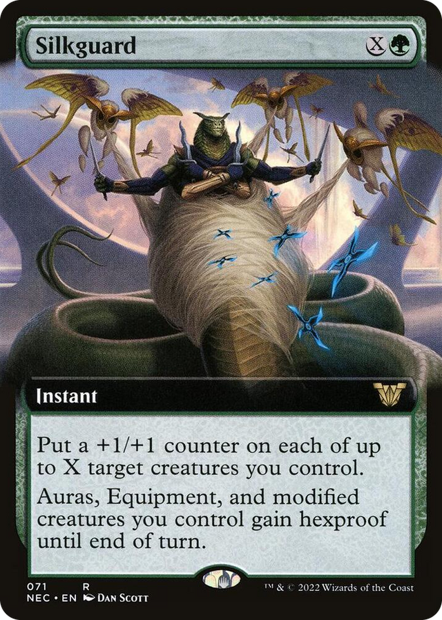 0071 Silkguard (Extended Art) R Commander: Kamigawa: Neon Dynasty