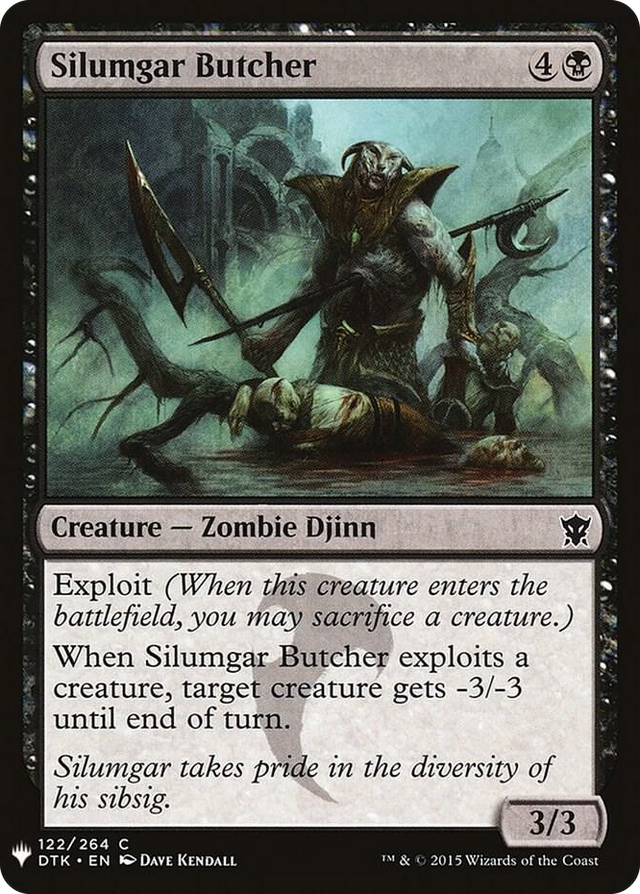 0122 Silumgar Butcher C The List Reprints