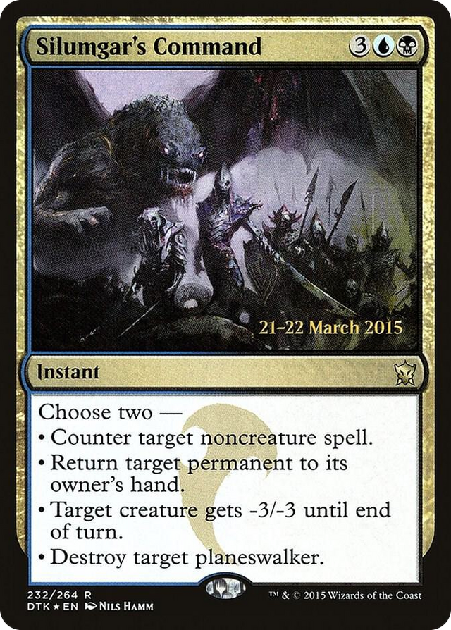 0232 Silumgar's Command R Prerelease Cards