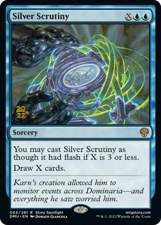 0065 Silver Scrutiny R Prerelease Cards