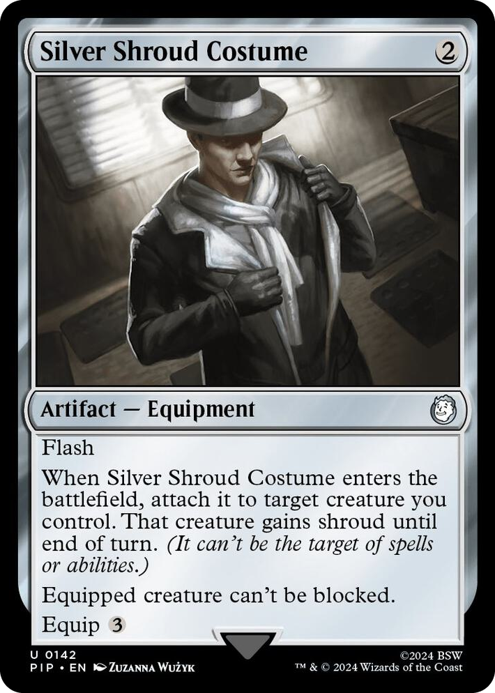 0142 Silver Shroud Costume U Universes Beyond: Fallout