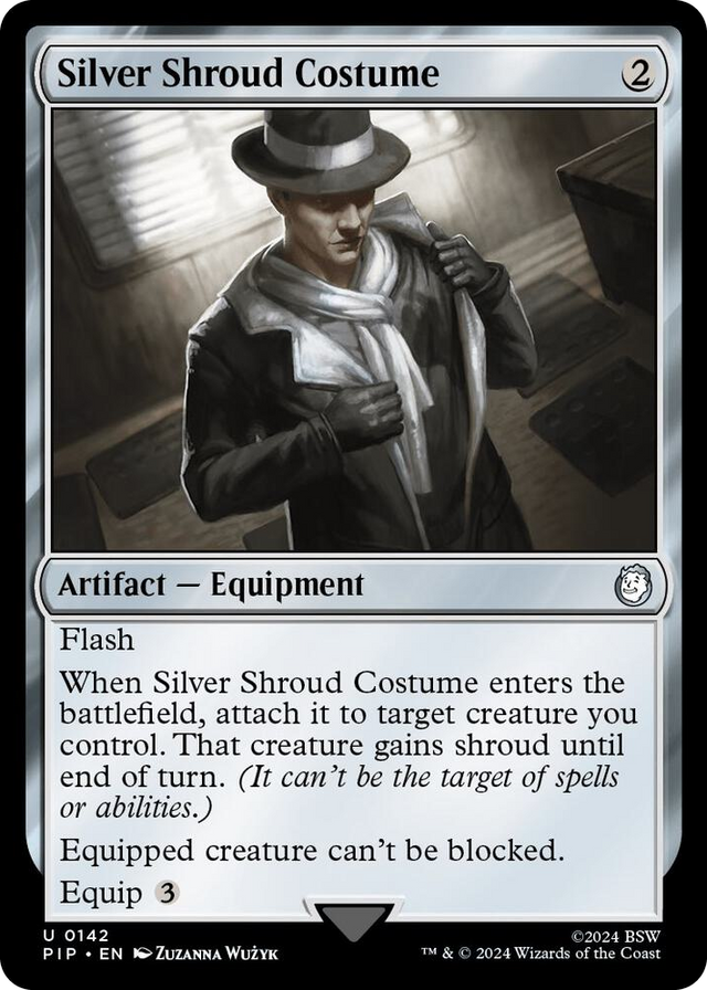 0142 Silver Shroud Costume U Universes Beyond: Fallout
